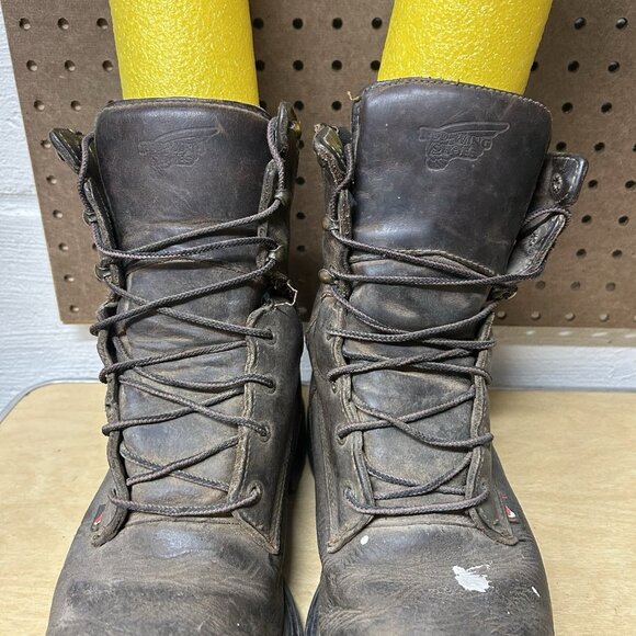 Red Wing 4200 Dynaforce 8” Men's Boot Size 9D Steel Toe Leather Brown - Picture 3 of 12